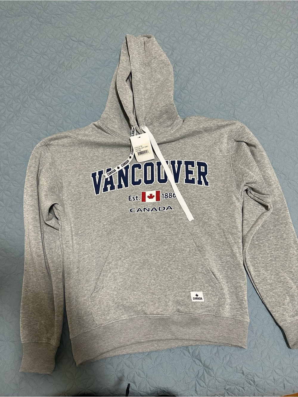 Vancouver Canada Grey Pullover Hoodie - Classic Fleece Sweatshirt